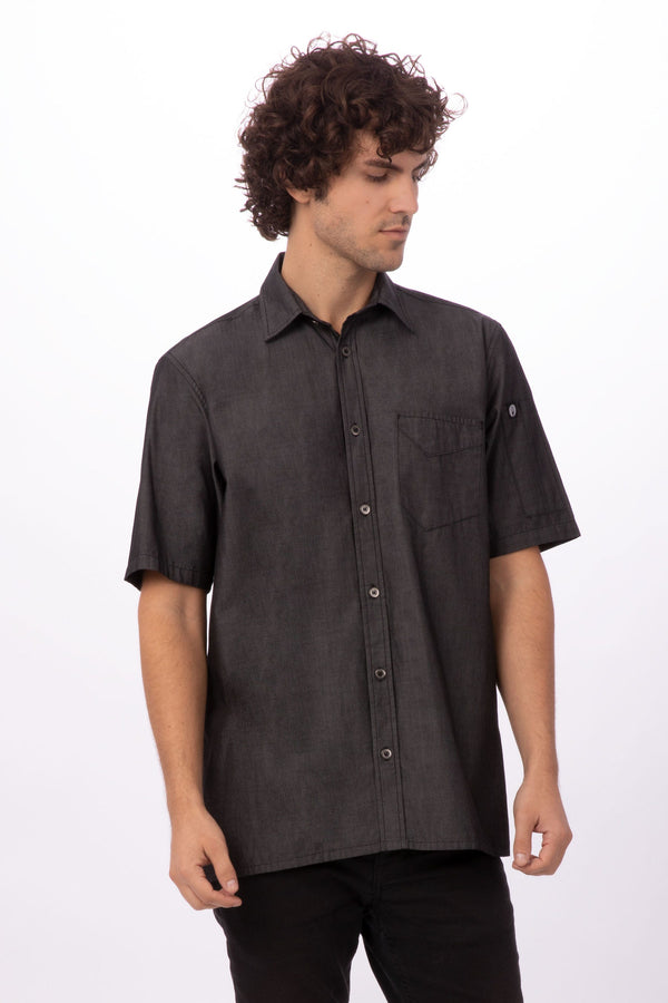 Detroit Short Sleeve Denim Shirt