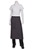 Bistro Apron With Contrasting Ties - side view