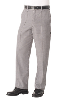 Essential Chef Pants: Small Check - side view