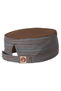Brooklyn Cool Vent™ Beanie: Chocolate/Blue - side view